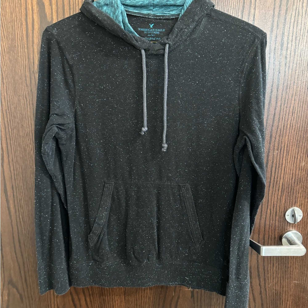 American Eagle Black Speckled Hoodie